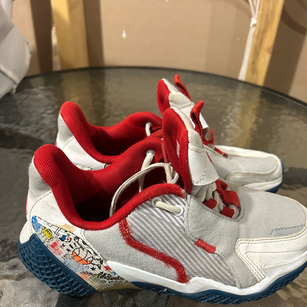 Adidas Kids Sneakers - Red, White, and Blue